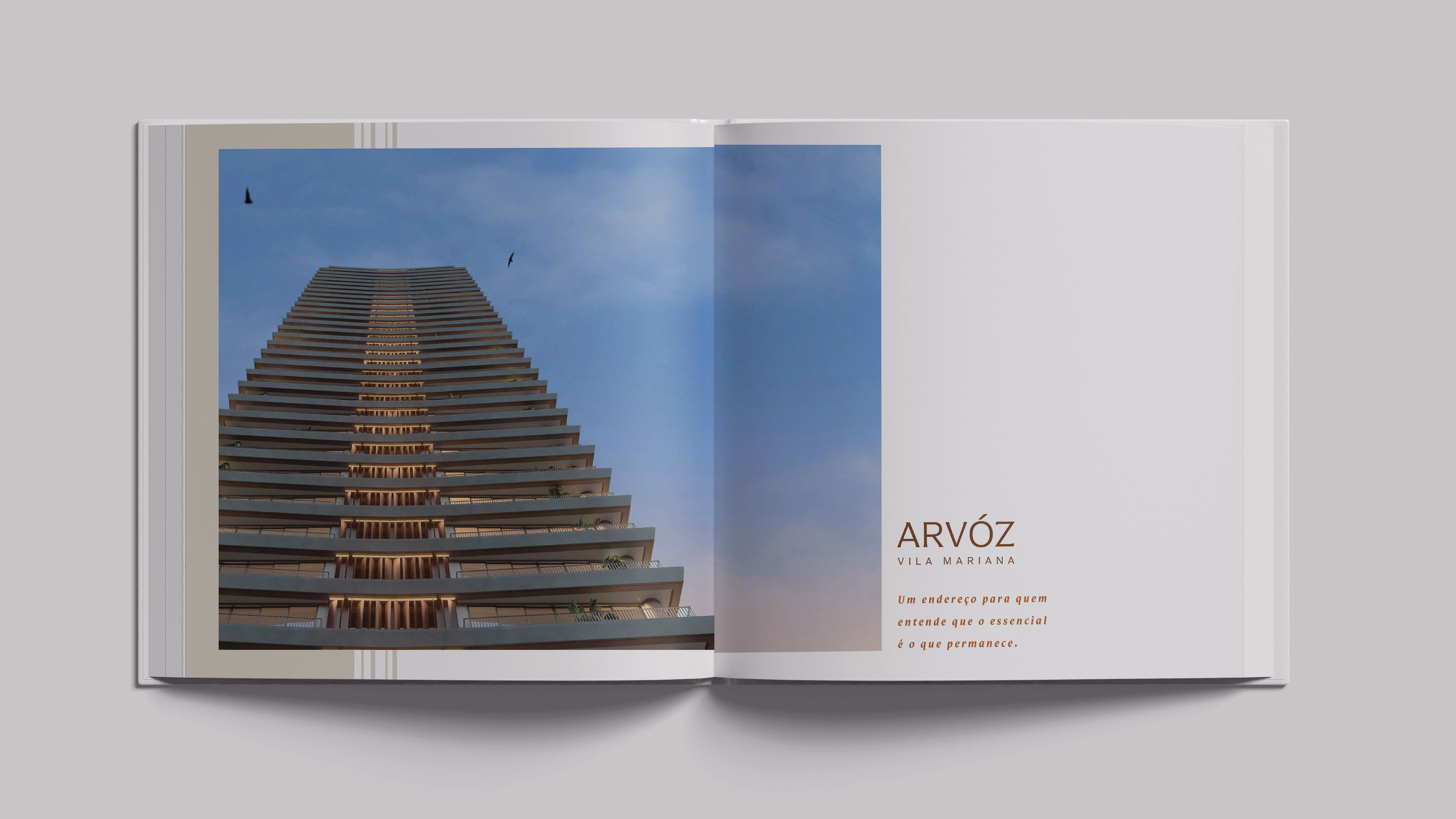 Projeto Arvóz — Conceito de campanha · Key Visual · Editorial